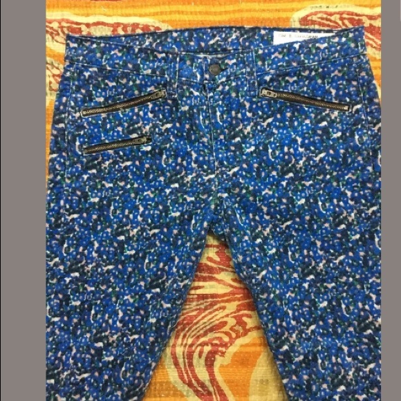 Rag & Bone Corduroy Astor Print Jeans 30 - Picture 4 of 8